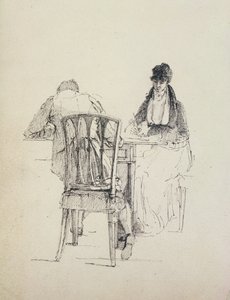 Een Man die Leest, ca. 1804-30 door John Harden