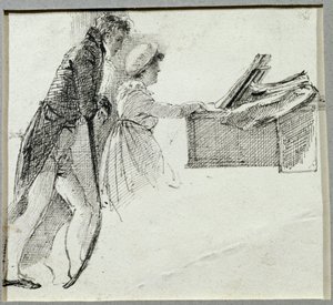 Aan de Piano door John Harden