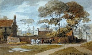 Calton Hill, Edinburgh - Het Registerhuis door John Harden