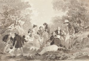 Picknick bij het meer, 1825