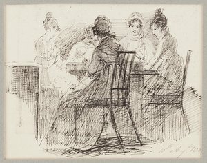 Zittende groep, 1808 door John Harden