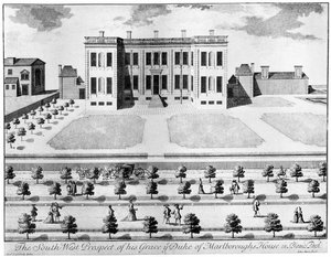 Marlborough House vanuit het zuidwesten, 17e eeuw, 1908