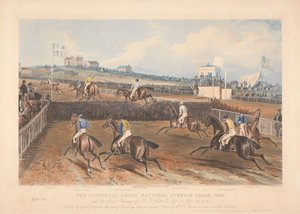 Een van een set van vier: De Liverpool Great National Steeple-Chase door John Harris