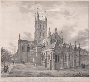 Zuidoostelijk Uitzicht op de Lady Chapel van de St. Saviour