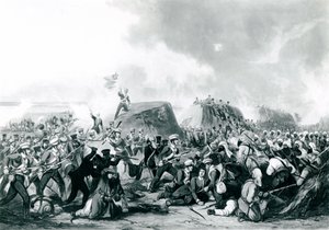 De Slag bij Sobraon 10 februari 1846 door John Harris