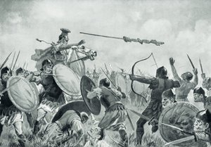 Een Romeinse slag met de Volsciërs door John Harris Valda