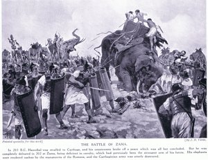 De Slag bij Zama 203 v.Chr.
