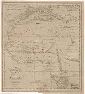 Een kaart van een deel van Afrika - getekend door de laatste autoriteiten ter illustratie van het verhaal van Captain James Riley LOC 2009583840