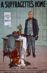 Een huis van een suffragette / J. Hassall / Poster, 20e eeuw