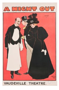 Een avondje uit. Vaudeville Theater / J. Hassall / Poster, 1897