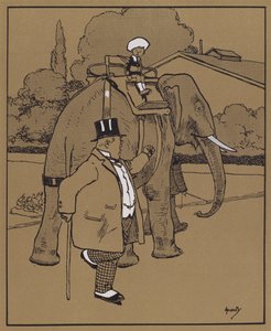 Hij noemde de olifant een stom beest, of iets dergelijks