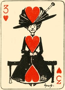 De wachtende maagd, van de drie harten, 1910 door John Hassall