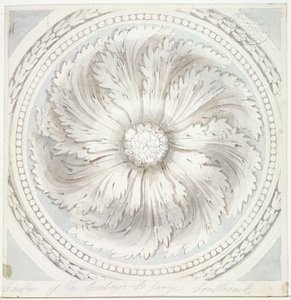 Omgeving van het plafond van St. George de Martelaar, Southwark, Londen, 1831 door John Hassell