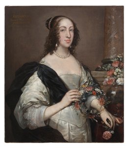 Elizabeth Wray, barones Norris, ca. 1638, overgeschilderd ca. 1645 door John Hayls