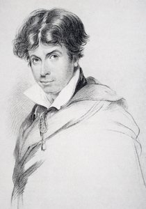 James Henry Leigh Hunt (1784-1859) op 44-jarige leeftijd, gegraveerd door Henri Meyer (1844-99) uit 
