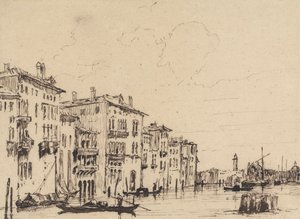 Venetiaanse scène door John Henderson