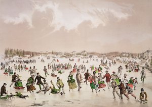 Jamaica Pond, West Roxbury, Mass., c.1859 door John Henry Bufford