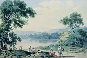 Uitzicht nabij Virginia, County Cavan door John Henry Campbell
