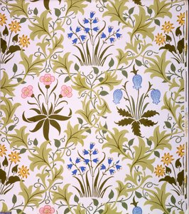 Celandine behangontwerp, eind 1896