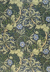 Zeewierbehang, ontworpen door John Henry Dearle (1860-1932) voor Morris and Company, 1901 door John Henry Dearle
