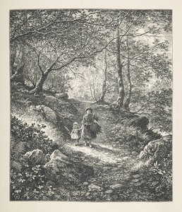 Plaat 26. Wandelen door een bos, uit 
