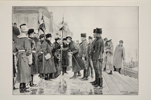 Lady Minto presenteert kleuren aan Herchmer