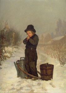 Zijn Handen Verwarmend, 1867 door John Henry Frederick Bacon