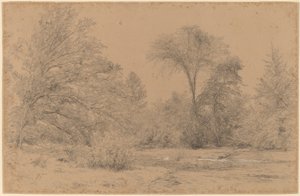 Landschap, vroege lente door John Henry Hill