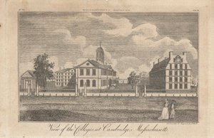 Uitzicht op de Colleges in Cambridge, Massachusetts