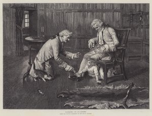 Speelkameraadjes, van het schilderij tentoongesteld in de Royal Academy