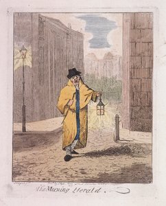 The Morning Herald uit Cries of London, 1826 door John Henry Lynch