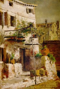 Een Venetiaanse Scène, 1877 door John Henry Twachtman
