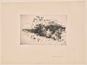 Herfstlandschap door John Henry Twachtman