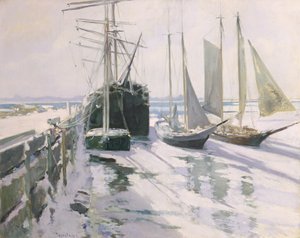 Kust van Connecticut, Winter, c.1893