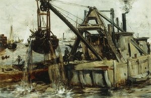 Baggeren in de East River