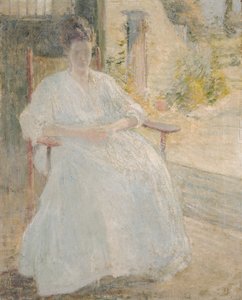 Figuur in Zonlicht (Vrouw van de Kunstenaar), ca. 1890-1900 door John Henry Twachtman