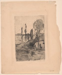 Frans landschap door John Henry Twachtman