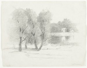 Landschap, laat 19e-begin 20e eeuw door John Henry Twachtman