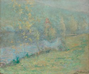 Mistige meimorgen door John Henry Twachtman