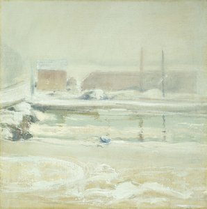 Rivierscène bij Cos Cob door John Henry Twachtman