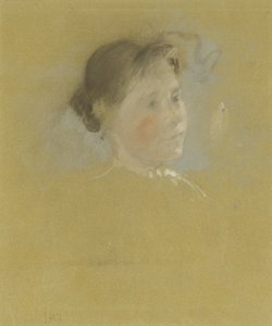 Studie van een hoofd, ca. 1888-95 door John Henry Twachtman