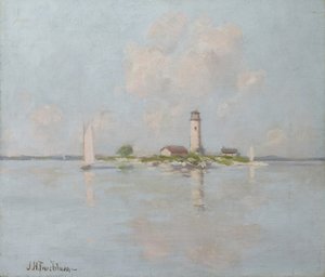 De Vuurtoren door John Henry Twachtman