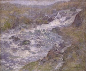 De stortvloed door John Henry Twachtman