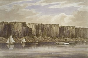 Palisades No. 19, Hudson River Portfolio, 1823-24 door John Hill
