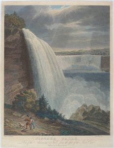 Niagara Falls vanaf de voet van de trap