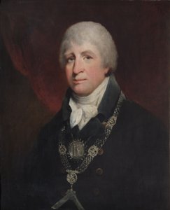 Een eerbiedwaardige meester, ca. 1780 door John Hoppner