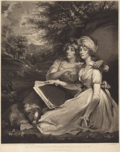 Dochters van Sir Thomas Frankland, baronet (De zusters) door John Hoppner