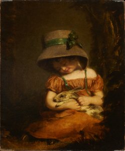 Meisje met een konijn door John Hoppner