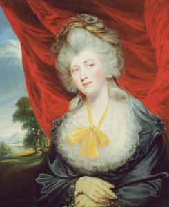 Portret van de Hon. Isabella Ingram, later Markiezin van Hertford door John Hoppner