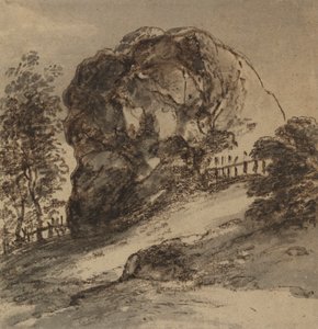 Studie van een massieve rots